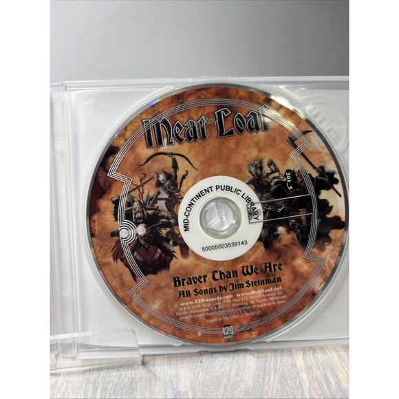 Meat Loaf – Braver Than We Are (CD, 2016, 429 Records) Jim Steinman Songs - Picture 4 of 5